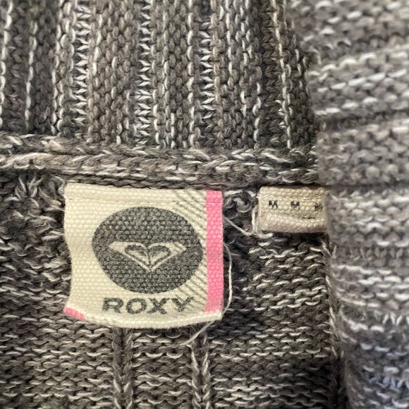 Roxy - Gray cotton knit open cardigan - Size M - Picture 3 of 3
